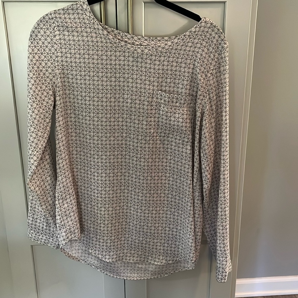 EUC Ann Taylor print blouse sz SP